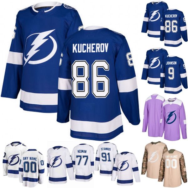 

Tampa Bay Lightning Youth 21 Brayden Point 10 J.T. Miller 73 Adam Erne 17 Alex Killorn 18 Ondrej Palat 98 Mikhail Sergachev Hockey Jerseys