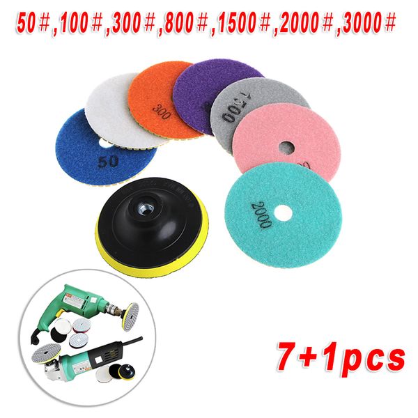 

75mm/100mm 50#~3000# grits diamond polishing pads granite engineered stone concrete marble limestone grinding discs hand tools