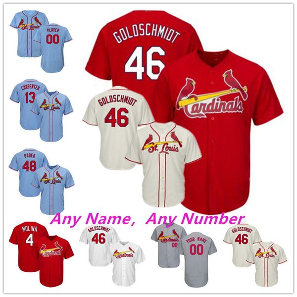 

Cu tom t loui jer ey 46 gold chmidt 4 molina harri on bader dejong ozuna 13 carpenter adam wainwright mith martinez fowler mu ial wong