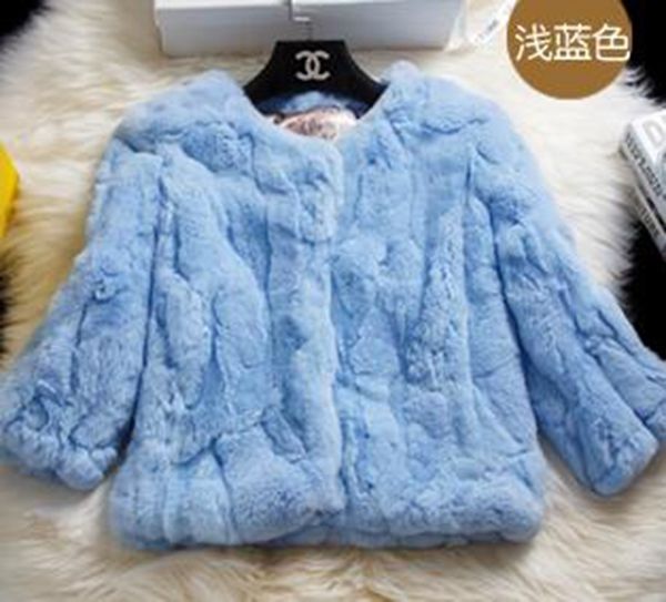 

женщина чун цю хань издание европа и америка новый фонд прилив короткий параграф выдра кролика шерсть заклинания кожа 7 минут рукав меха / s, Black