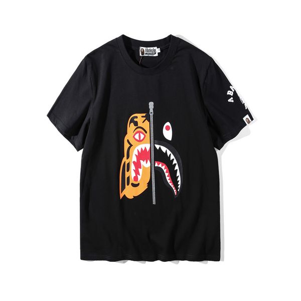 

mens designer t shirt fashion mens women designer short sleeves shirts a bathing ape men cotton round neck tees, White;black