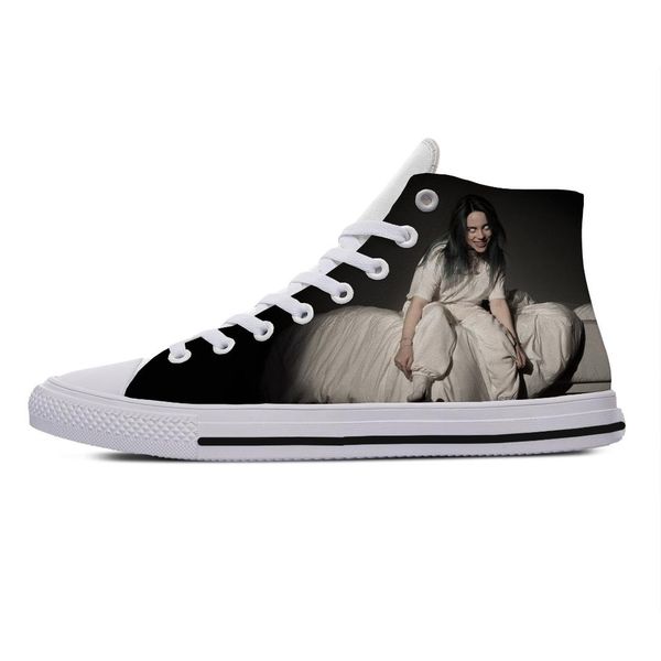 

fashion billie eilish breathable casual shoes for men/women harajuku 3d lightweight billie eilish canvas shoes, Black