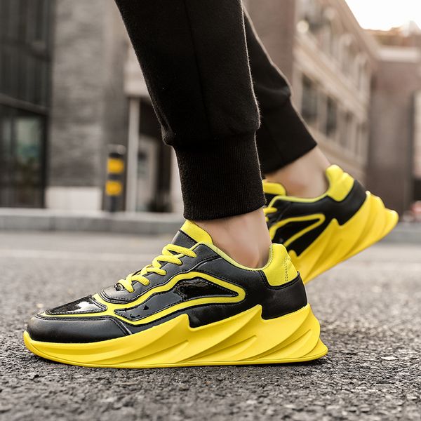 

new trend fashion mens shoes anti slip pu leather men shoes comfortable men hard-wearing flats shoe black
