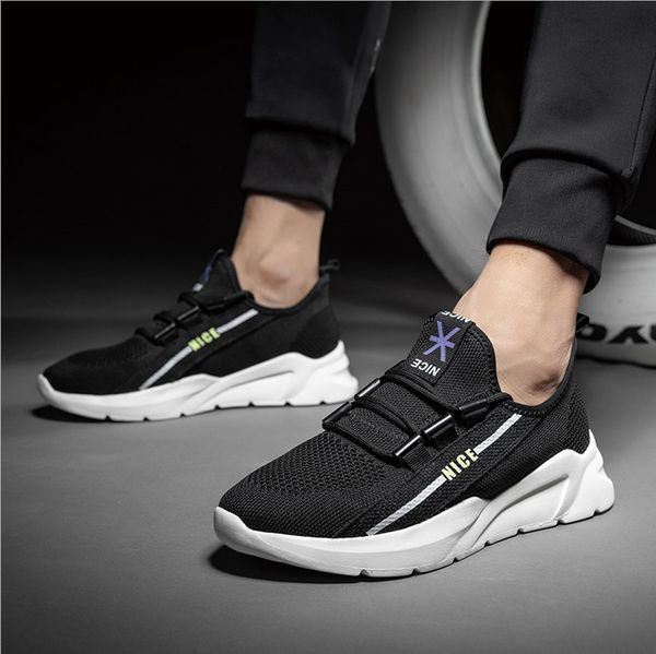

new fashion brand casual shoes platform black white sneaker combination shoes mens fashion casual shoes size 40-45