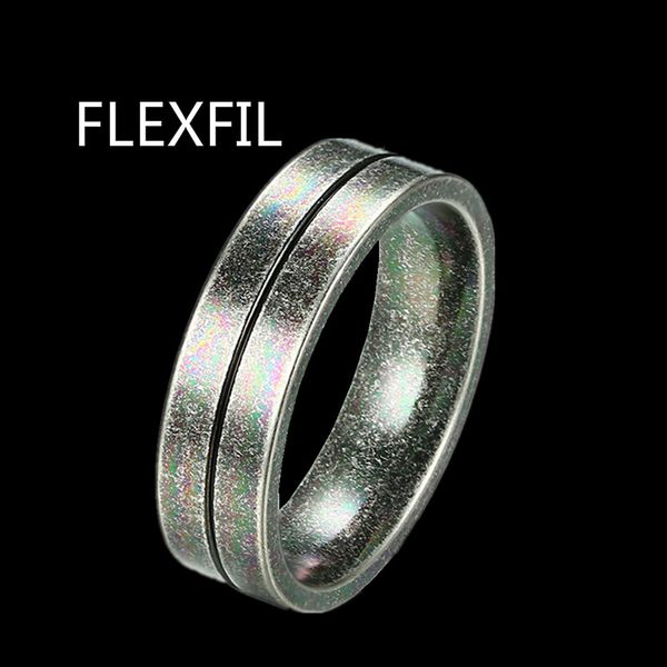 

flexfil jewelry love groove ring stainless steel scrub matt stainless wedding ring for men bridegroom ring wholesale, Silver