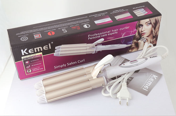 

2020 professional 110-220v hair curling iron ceramic triple barrel curler hair waver maker styling tools styler