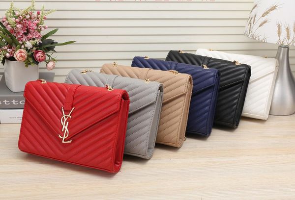 

2019 aint luxury laurent de igner handbag leather embo ed fa hion women bag chain cro body bag brand de igner me enger bag 13 y l 13