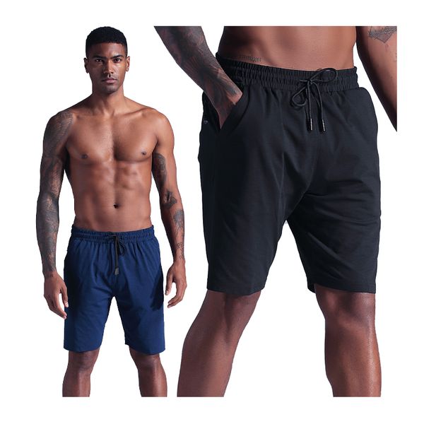 

running shorts 2020 spandex exercise sports jogging pocket indoor gym shorts soccer cycling, Black;blue