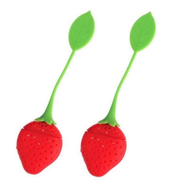 

чай infuser сито клубничный форма листа разработанный силикон чай infuser сито filler сумка для инструмента мяч медведица iia20