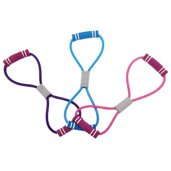 

yoga fitness resistance 8 word chest expander rope workout muscle fitness bands