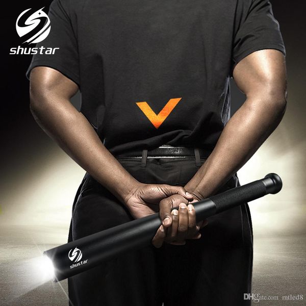 

baseball bat светодиодный фонарик 2000lumens t6 супер яркий baton факел для экстренной и самообороны