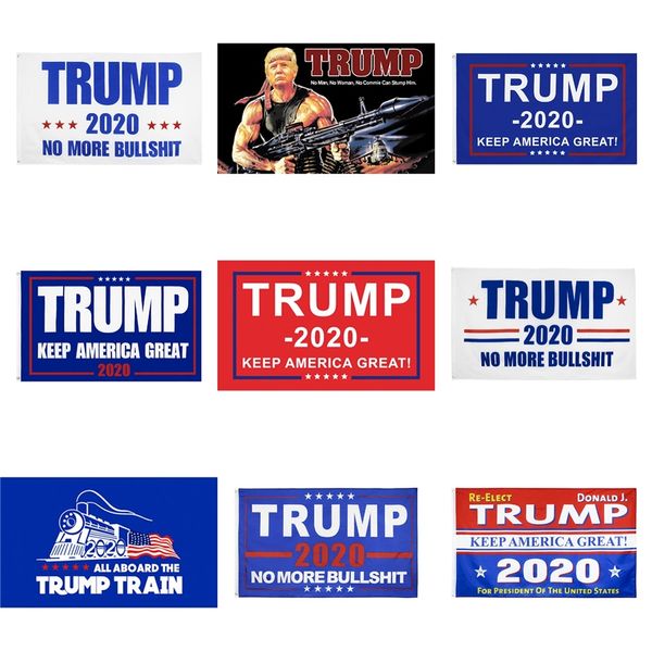 

ale style wholesale 2020 trump donald flags keep america great again polyester decor banner for usa president election campaign #833