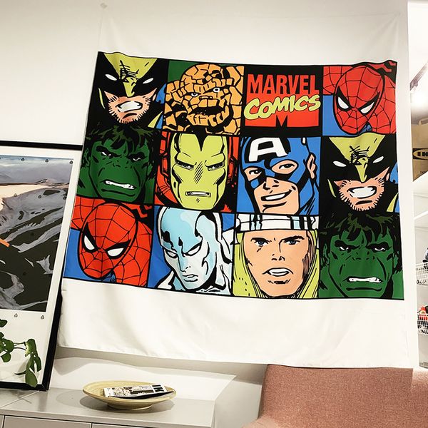 

wish hanging fabric background cloth room bedroom marvel cartoon tapestry wall decoration