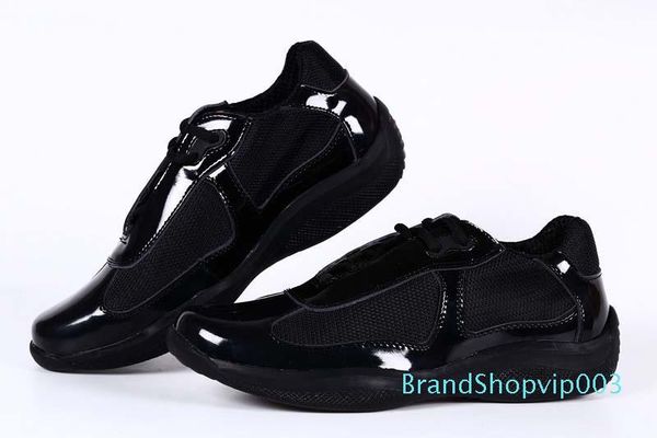 

new arrival mens black casual comfort shoes fashion shoes for man patent leather with mesh shoes 39-46