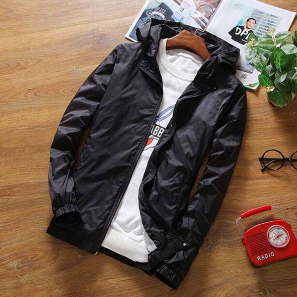 

2020 spring new men's jacket sportswear men fashion thin windbreaker jacket zipper coats outwear men's clothing, Black;brown