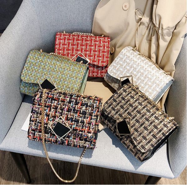 

женщины сумки площади блокировки цепи bling bling блестки сумки плеча посланника креста тела сумка моды