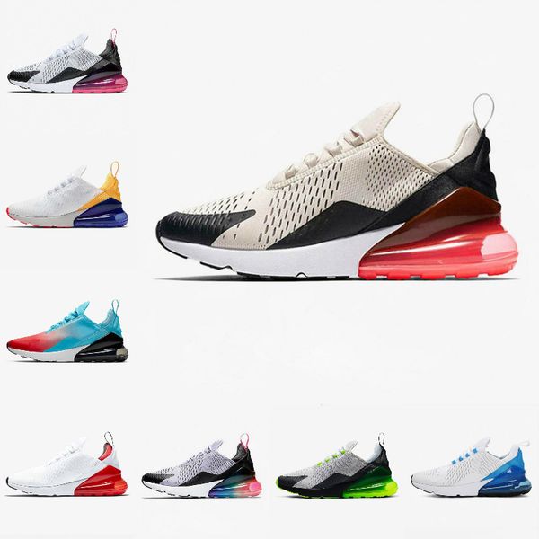 

270 разводят платиновый оттенок Мужчины Женщины кроссовки тройной черный белый университет дешевые 270s Тигр оливково синий пустота воздух спортивные кроссовки Кроссовки