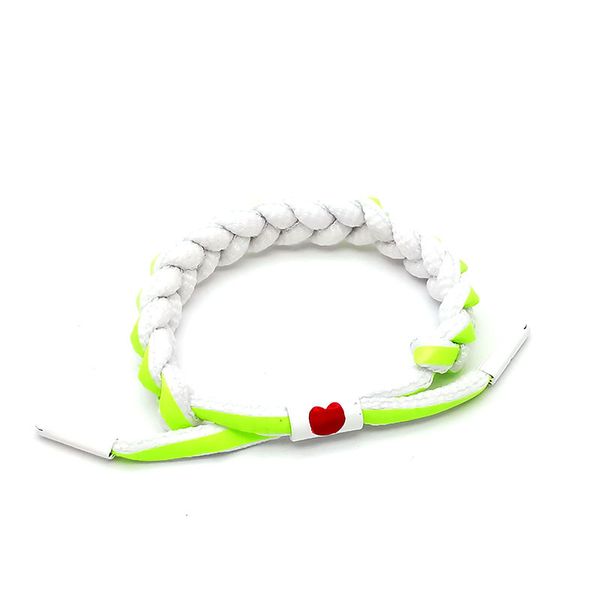 

fashion shoelace woven bracelet gradient lovers wristband factory direct sale, Golden;silver