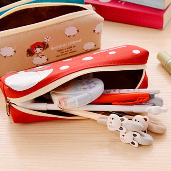

zhuting simple pencil case cosmetic pouch pocket brush holder travel makeup pen bags