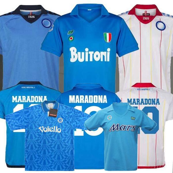 

retro classic 82 83 87 88 89 napoli soccer jerseys maradona 1982 1983 1987 1988 1989 1991 1992 1993 retro football shirt s-2xl, Black;yellow