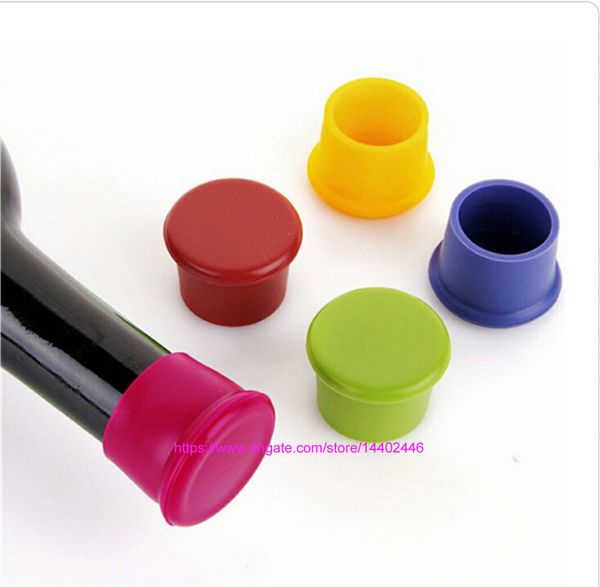 1000 stücke Wiederverwendbare Silikon Wein Bier Top Flaschenverschluss Stopper Drink Saver Sealer Getränke Home Kitchen Bar Werkzeuge