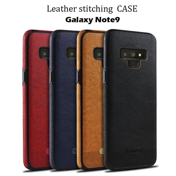 

for samsung s9 s10 plus note 9 s7 note 8 cell phone case business leather stitching multicolor all-inclusive soft tpu phone cases