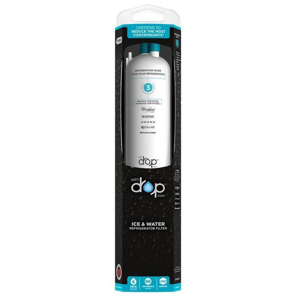 

drop filter 3 6 month refrigerator water filter by whirlpool