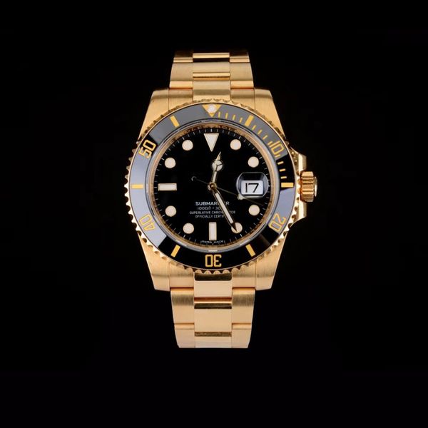 2020 Best Seller Top Watch 116618 116618LN 40mm 18K Gold Ceramic Bezel 2813 Orologio da uomo meccanico automatico Fabbrica di orologi Miglior regalo