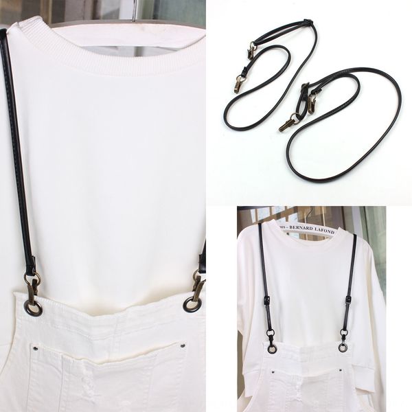 

hook thin clip female adhesive hook non-cross sling sling suspender parallel belt trousers belt, Black;white