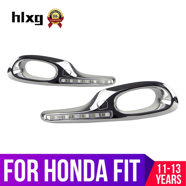 

hlxg 8/16 led drl daylight for fit 2011 2012 2013 daytime running lights white with yellow turn signal function fog lamp