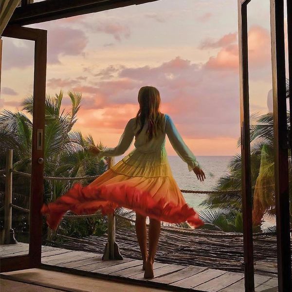 

глубокий v-образный вырез с длинным рукавом gradient сексуального платье способ женщин изящные платья партии 2020 платья макси сарафана вско, Black;gray