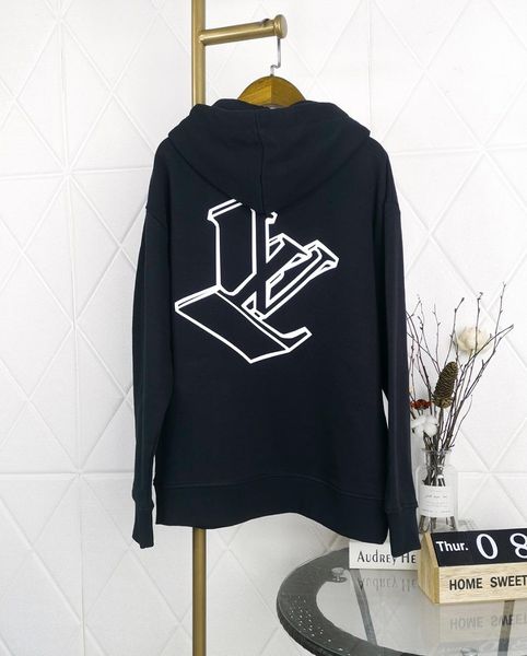 

19fw luxurious paris brand design  hooded hoodie men women fashion behind logo casual streetwear sweatshirts outdoor v sweatshirt, Gray;blue