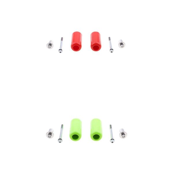 

green & red frame crash sliders falling protection protector for motorcycle