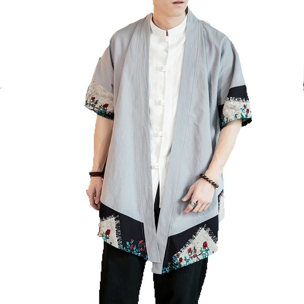 

2020 мужчина кардиган open front trench mens белье кимоно куртка модель пальто мужской vintage harujuku open стежка шинель -5xl, Tan;black