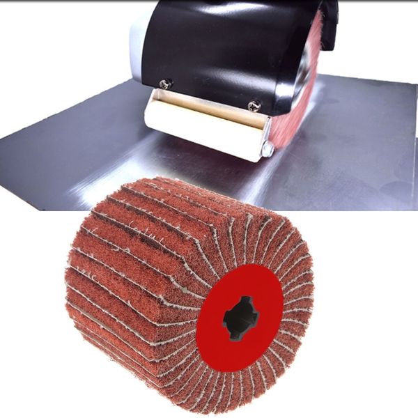 

non-woven abrasive emery nylon round grinding buffing polishing striping wheel-m18