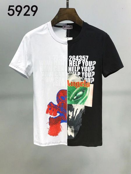 

2020man short sleeve pure cotton t-shirts slim half clothes summer new pattern trend white t-shirt men's, White;black
