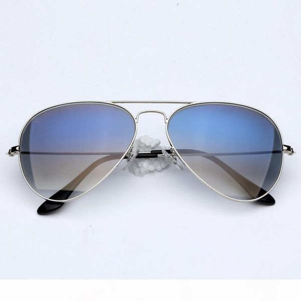 

sunglasses original pilot design uv400 glass made lenses men women sunglasses des lunettes de soleil leather cases, accessories, box, White;black