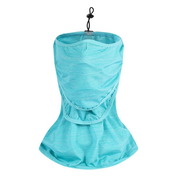 

multifunction outdoor sport ice silk headgear fishing cycling headband face mask ice silk sunscreen headgear #2m20, Black