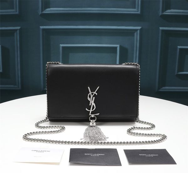 

with box,dust bag fashion leather chain handbag shoulder womens 265 ysl louis envelope wallet messenger tote bags