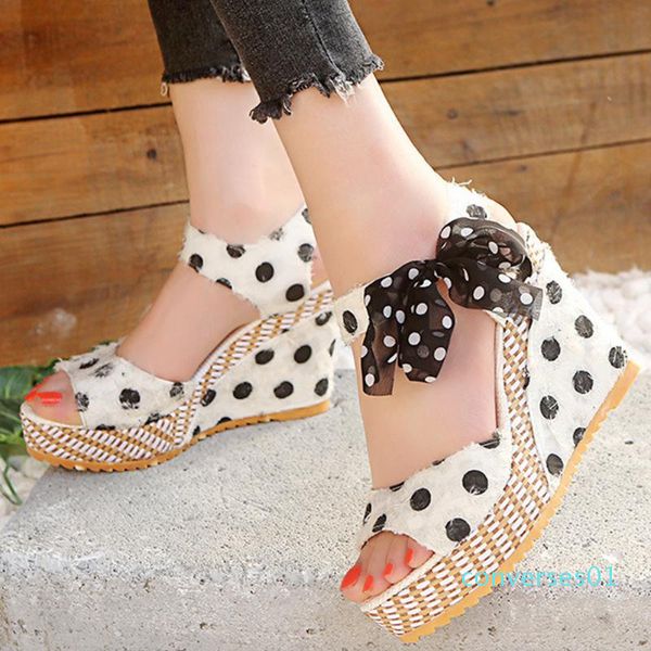 

karin 2020 platform wedge high heels summer sandals women shoes dropship mix color fashion shoes woman sandals co01, Black