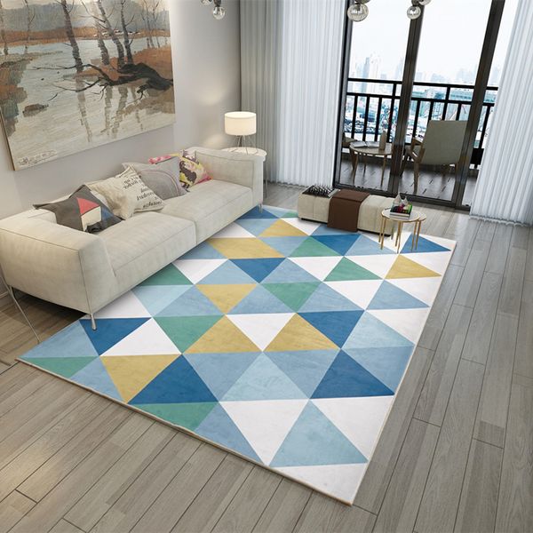 

3d printed carpet nordic carpet factory wholesale minimalist geometry living room bedroom pattern floor mat hall mat 180x280cm