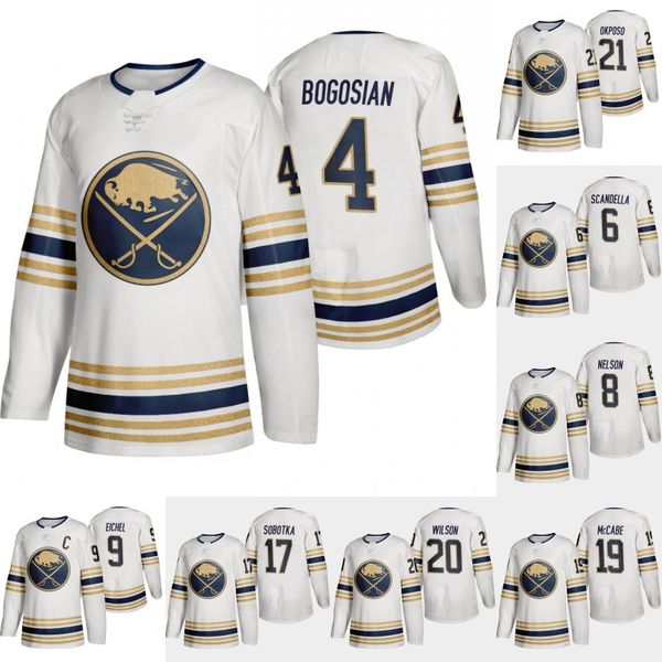 

Buffalo Sabres Gold 50th Season Zach Bogosian Jersey Marco Scandella Casey Nelson Jack Eichel Vladimir Sobotka Jake McCabe Scott Wilson