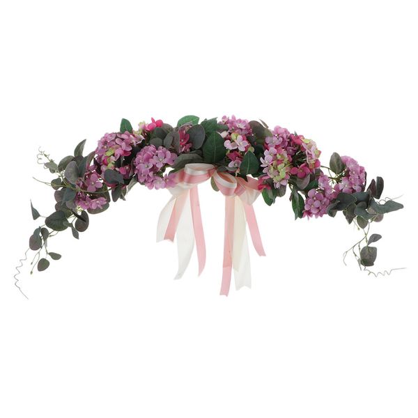 

artificial wreath hydrangea flower garland door wall hanging wedding decor