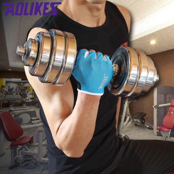 

1 pair anti-slip weightlifting gloves body building sport fitness gloves for men women essential in gym sportwear