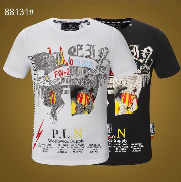 

2020 trendy summer fashion designers men's shirt t-shirt letter embroidery t-shirt men's brand short sleeve t-shirt blouse-013, White