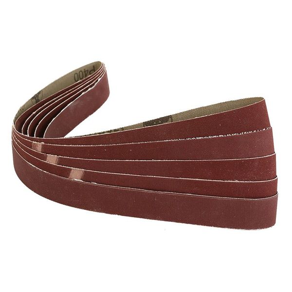 

5 pack 1 inch x30 inch 25x762mm 400 grit sanding belts al oxide for metal working