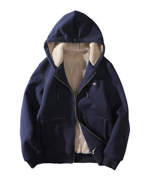 

8xl mens зимы конструктора толстовки с длинным рукавом толстовки плюс размер homme одежда zipper сплошной цвет мода стиль повседневная одежд, Black