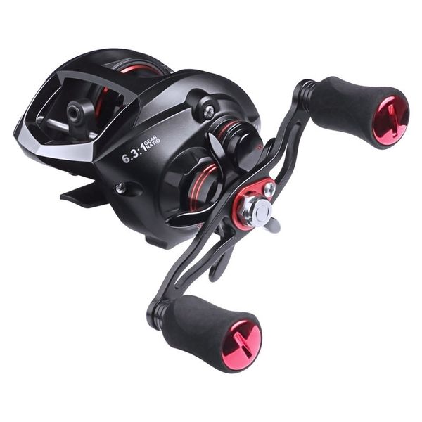 

updated tornado ii baitcasting reel left right hand fishing reels 8kg max drag carp fishing reels 6.3:1 high speed fishing reels