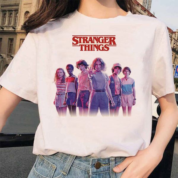 

чужие вещи 3 тенниски женщин новый тенниску одиннадцать готической женской хип-хоп одежды femme 2020 мультфильм смешной стрит kawaii, White