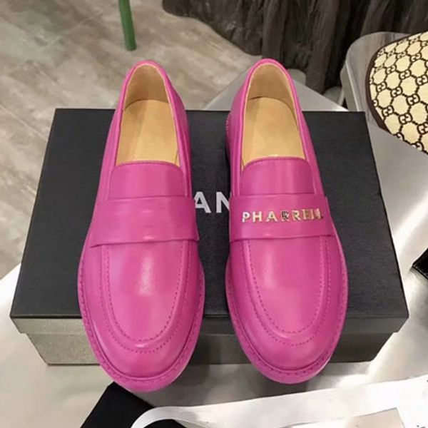 

casual shoes designer brand women women flat shoes fashion comfortable casual loafers with 35-40 with box ch4, Black